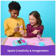 Kinetic Sand Scents, Ice Cream Treats Playset with 3 Colors Scented Play Sand & 6 Tools, Sensory Toys for Kids Ages 3 and up