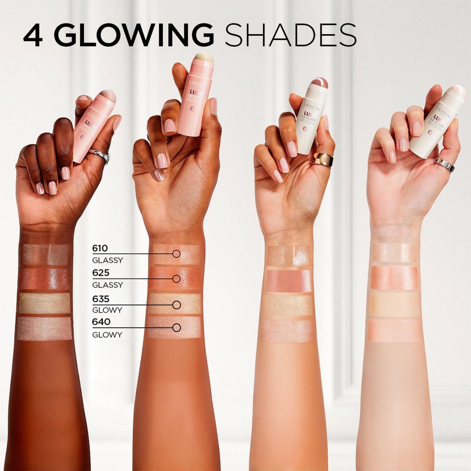 L'Oréal Paris Lumi Le Glass Stick Illuminateur l'illuminateur pour un éclat radieux longue durée