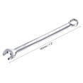 thumbnail image 2 of Uxcell Combination Wrench with Offset Box End and Angled Open End, Metric Mirror-Chrome Plated High Carbon Steel, 12mm, 2 of 5