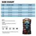 thumbnail image 6 of Fotbe Men's Butterfly Flower Skull A Print Men's Sleeveless Muscle Tank Tops Casual T-Shirts for Gym Workout Beach-Small, 6 of 8
