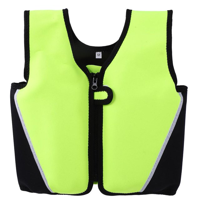 Traje flotante de Natación NikouMX para niños Chaqueta de chaleco de Natación verde claro M