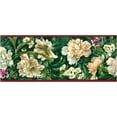 thumbnail image 3 of Trimz Cabbage Elegant Floral Trail Wallpaper Border - Green, White, Red, 15' L x 7" W, 3 of 5