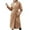 Khaki, variant on IROINNID Women's Trench Coat Notch Lapel Solid Color Long Sleeve Casual Autumn And Winter Medium Long Cardigan Button Coat Tops, Khaki