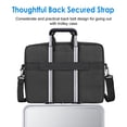 thumbnail image 2 of JETech Laptop Shoulder Bag Compatible with 15.6-Inch Tablet and Computer, Waterproof Carrying Case with Portable Handle, Black, 2 of 6