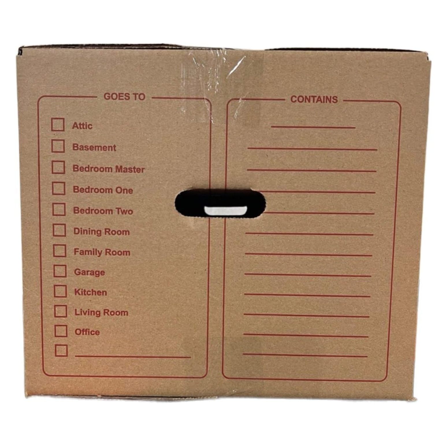 10 - Pack Medium Cardboard Moving Boxes 18x14x12 32 ECT With Handles Brown