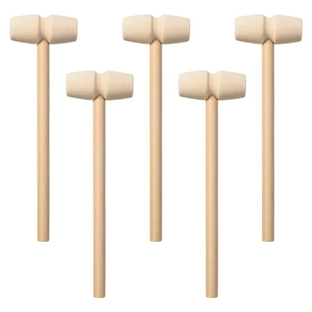 

10/20/30pcs Mini Wooden Hammer Lobster Shellfish Crab Hardwood Mallet Natural Seafood Cracker Solid Hammer Cute Beating 10pcs