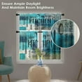 thumbnail image 6 of Farmhouse Kitchen Window Curtains Valance and Tier Set 36 Inch Wooden Full of Love Happiness Rod Pocket Short Tier Curtain, Vintage Small Drapes for Kitchen Decor, 6 of 6