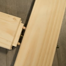 Belleze 36in X 84in Sliding Barn Wood Door Unfinished Knotty Pine