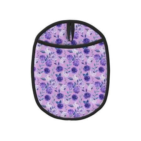 

Violet Pot Holders for Kitchen - Heat Resistant Oven Mitts Hot Pads with Pocket Non Slip Silicone Pot Holders Cuteness Hanging Loop Potholders for Kitchen Baking