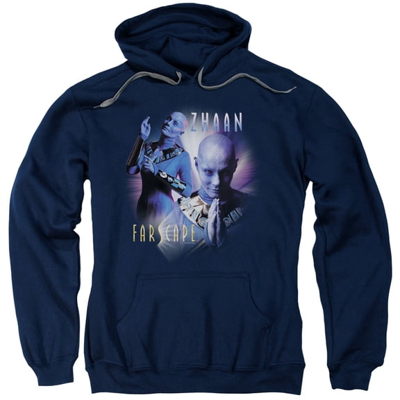 Farscape Zhaan Adult Pullover Hoodie Sweatshirt Navy