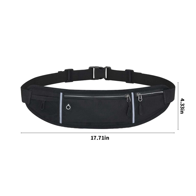 Water-Resistant Running Waist Belt with Zipper for Phone & Essentials Amazon.com: Running Belt for Women and Men, Waterproof Phone  main image 3