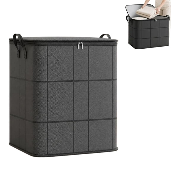 Spacious Moving Storage Bin, Extra Large Storage Bag with Zipper, Heavy Duty Foldable, Home Closet, Bedding Moving
