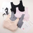 thumbnail image 4 of Women Sport Bras Breathable Racerback Removable Padding Bra Sleep Bras, 4 of 8