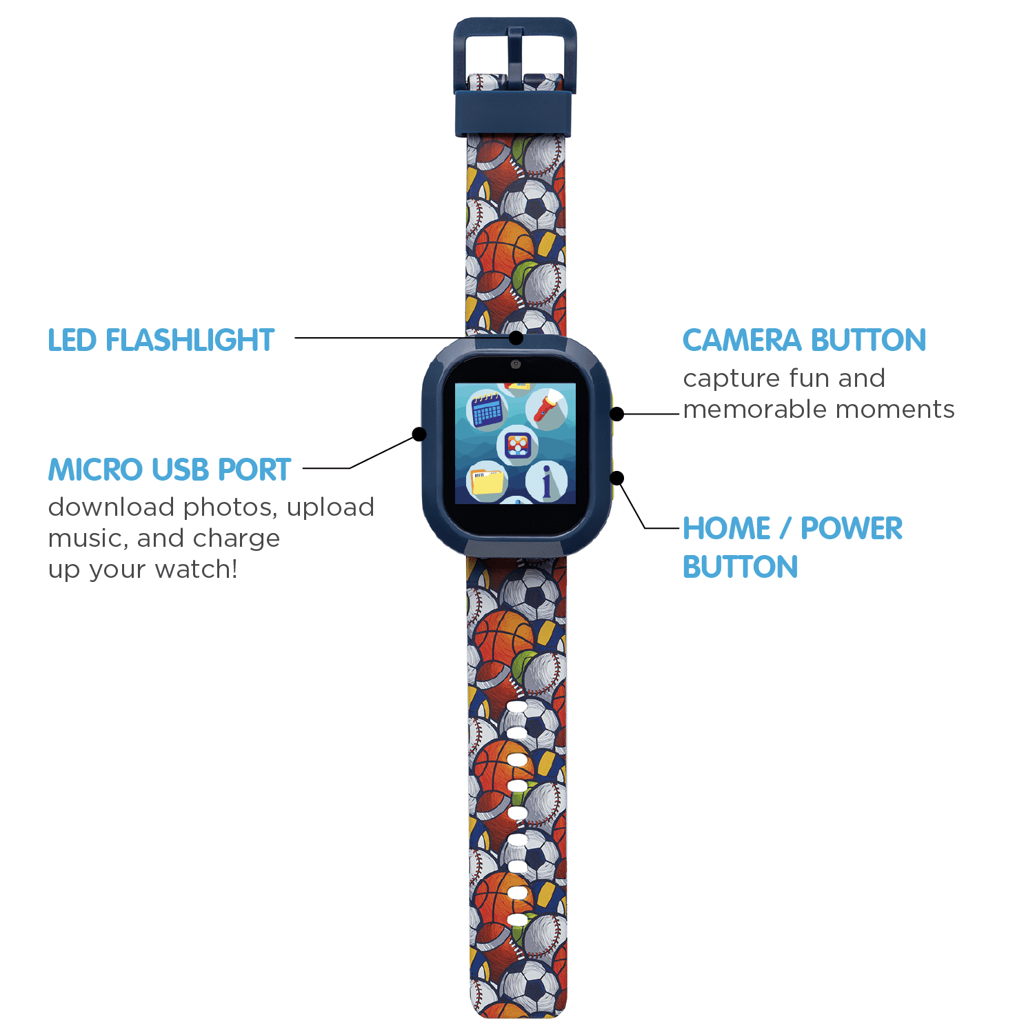 PlayZoom&nbsp;Boys V3 Orange Basketball&nbsp;with Bluetooth Headphone