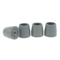 thumbnail image 2 of maskred 4 Pieces Ferrule Rubber Crutch Bottom Gray Tips End Protector Style A 1Set, 2 of 6
