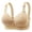 Beige, variant on Jelly Front Closure Bras for Women Wireless No Underwire Comfort Convenient Seamless Supportive Mastectomy Bralettes Size 46,Beige