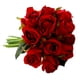 thumbnail image 3 of Nvzi Ramo de rosas artificiales de 12 cabezas, paquete de flores para decoración del hogar, adorno de flores para boda, rojo, 3 of 4