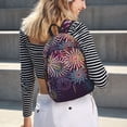 thumbnail image 5 of Disketp Fireworks2 Mochila de Lona Estampada, Mochila Escolar de Viaje Ligera para Estudiantes y Portátil-Small, 5 of 5