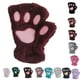 thumbnail image 3 of Sonducket Gato felpa garra guante novedad Halloween toalla medio cubierto mujeres mitones guantes sin dedos guantes y mitones verde Sonducket PS13236-07, 3 of 6