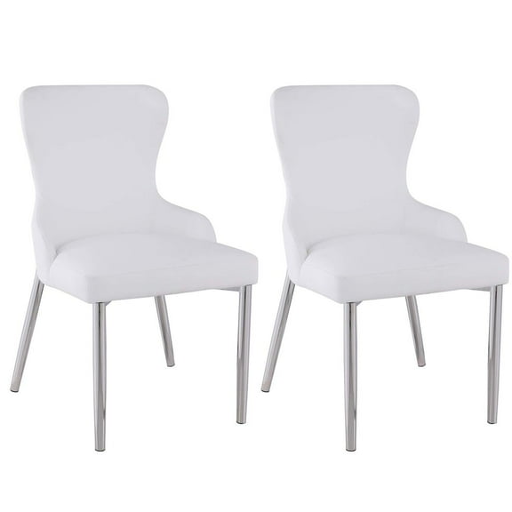 Chintaly Contemporary Wing-Back Side Chair - 2 Per Box