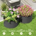 thumbnail image 6 of Demi Bonn 2-Piece Outdoor Elevated Garden Bed, Metal Planter Box with Safety Edging, Easy Assembly Stock Tank for Patio and Gardening, Gray, 6 of 11