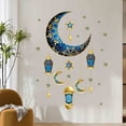 thumbnail image 7 of Linnome Ramadan Mubarak Wall Decals Islamic Moon Star Decoration for Holiday Home Decor Self Adhesive Vinyl Stickers for Window Door, 7 of 7