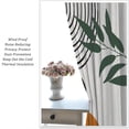 thumbnail image 6 of Bohemian Mid Century Boho Curtains, Palm Leaf Abstract Modern Minimalism Window Treatments for Living Room Bedroom Kitchen 2 Panel Fabric, 52x84 Inch, 6 of 6