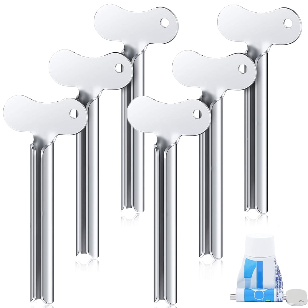 Yirtree Toothpaste Squeezer, 6pcs Metal Tube Squeezer Key Stainless