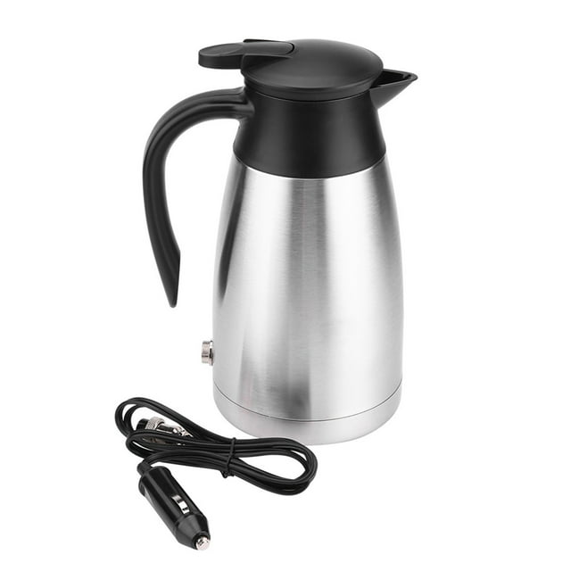 In-car Kettle, 1000ML Stainless Steel 12V/24V Silicone Cover Thermoses Electric Thermoses, For Coffee Tea
