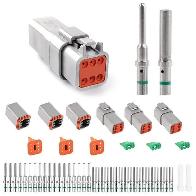 Kit de Conectores JRready ST6115 DT 6 Pines Impermeable Eléctrico