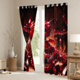 thumbnail image 3 of Manfei Cute Kawaii Dragon Animals Curtains and Drapes Pack of 2 (52x63 Each),Fantasy Crystal Black Out Curtains,Red Orange, 3 of 6