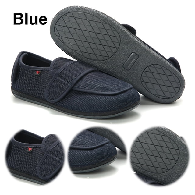 Calzado Ortopédico Zapatos Diabéticos Sin Deslizamiento Ajustable para Personas Mayores Pies Hinchados