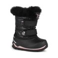 thumbnail image 1 of Fun by Acton Tiny, Black &amp; Pink - Baby Waterproof Winter Boots, 1 of 5