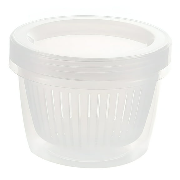 ACDANC Fresh Storage Bowl,Salad Keeper Container,for Salad Crisper Lettuce Ginger Garlic onion Fruits Vegetables Clear