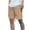 Khaki, variant on Men's Cargo Shorts Casual Twill Solid Color Fashion Pockets Drawstring Elastic Waist And Comfortable Shorts Cargo Pant Olive Green