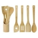 thumbnail image 2 of 4Pcs Bamboo Cooking Utensil with Storage Container Kitchen Tools Set (BPA Free, No FDA), 2 of 5