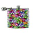 thumbnail image 2 of Hummingbird Colorful Pattern Stainless Steel 5oz Hip Drink Kidney Flask, 2 of 4