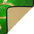 thumbnail image 6 of SKYSONIC St.Patrick's Day Kitchen Rugs and Mats,Glittering Clover Non Slip Washable Cushioned Carpets Polyester AntiFatigue Comfort Porch Floor Mat Doormat for Washroom Bedroom Office 39 x 20 inch, 6 of 7