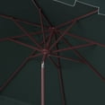 thumbnail image 3 of SAFAVIEH Zimmerman 11' Market Crank Round Patio Umbrella, Dark Green, 3 of 6