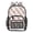 Red and Cream Diamond Shapes, variant on PVC Transparent Backpacks Clear Backpack for Travel and Outings Light Blue and White Checkered