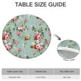 thumbnail image 6 of Pioneer Flower Floral Print Pattern Round Fitted Tablecloth with Elastic Edge,Dining Table Cover Waterproof,Outdoor Round Tablecloth for Camping,Dining,Indoor and Outdoor, 6 of 7