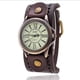 thumbnail image 1 of Reloj de cuarzo para mujer, relojes para mujer CCQ, reloj vintage de cuero, reloj de pulsera para hombre y mujer, reloj de cuarzo, 1 of 1