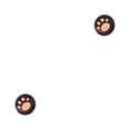 thumbnail image 4 of Methold Stick Caps Cóncavo Antideslizante Aumento de la forma de la pata de gato Thumbstick Cover Controller Accesorios para doméstico naranja sobre negro 2Conjunto, 4 of 6