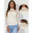 thumbnail image 2 of DARING DIVA Women's Sheer Panel with Side Shirring Mesh Top M Apricot, 2 of 6
