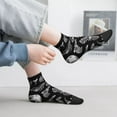 thumbnail image 2 of Fuzoiu Skull bird bat spider Print Adult Socks, Crew Moisture-wicking Socks, Unisex Cushion Crew Socks,Casual Sports Ankle Socks, 2 of 7