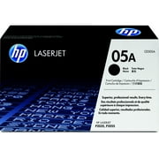 HP 05A Black Original LaserJet Toner Cartridge, ~2,300 pages, CE505A