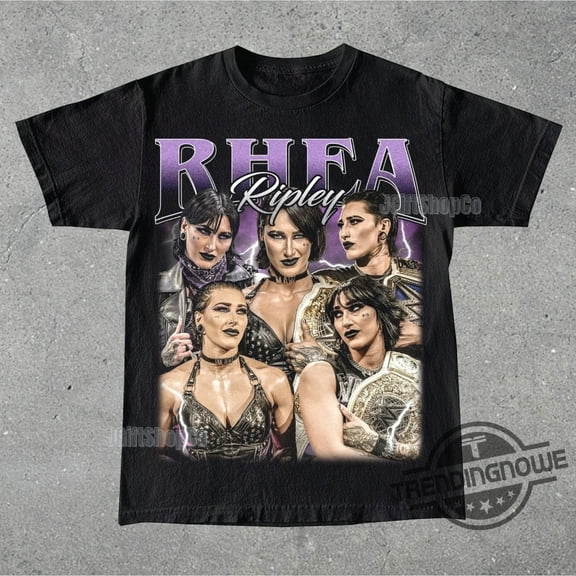 Vintage Rhea Ripley T-Shirt, Unisex Men And Women Graphic Tee, Wwe Pro Wrestling Shirt