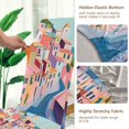 thumbnail image 5 of Yayeee 2 Pack Dining Chair Covers Stretch Parson Chairs Slipcovers Seat Protector, Abstract Painting, 5 of 6