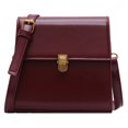 thumbnail image 1 of Bolso bandolera con solapa para mujer, con cierre de metal, mini bolso cuadrado, bolso de compras con correa ajustable, 1 of 9
