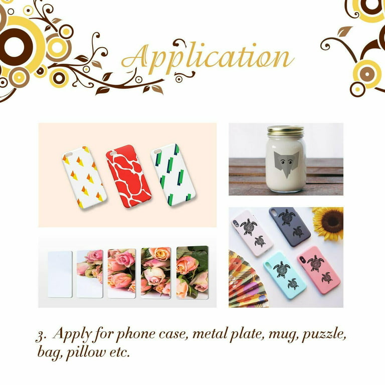 Bundle Kit A-SUB Sublimation Paper and Ink and Tape - 220 Sheets 125g +  120g 8.5X11 Sub Paper + 960ML Dye Sublimation Ink + 4 Rolls Sublimation  Heat Tape for DIY Christmas Gifts 